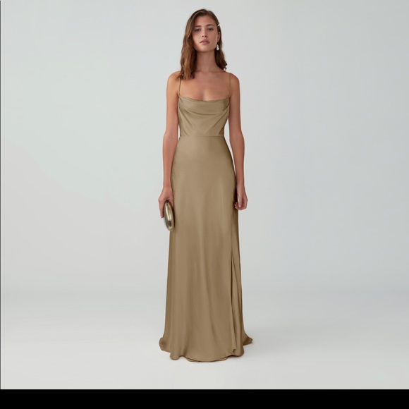 Fame and Partners dress sz 4 long silk dress -SOLD - Picture 3 of 5